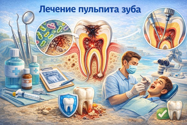 Лечение пульпита зуба: причины, симптомы, методы и значение своевременной помощи
